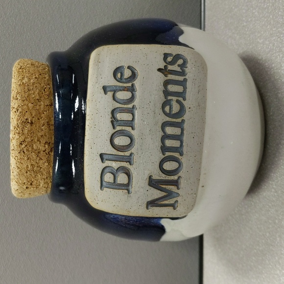 NWT Tumbleweed Pottery Blonde Moments Large Ceramic Jar - Picture 1 of 8